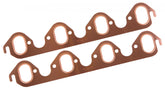 Copper Seal Header Gaskets Fits 1968-1988 Ford 429-460 Big Block except Boss, CJ & SCJ. Rectangular Ports, 1.25 Inch x 2.08 Inch Mr Gasket