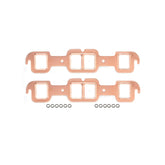 Copper Seal Header Gaskets Fits 1964-1980 Oldsmobile 330-455. Rectangular Ports, 1.55 Inch x 1.92 Inch Mr Gasket