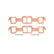 Copper Seal Header Gaskets Fits 1964-1980 Oldsmobile 330-455. Rectangular Ports, 1.55 Inch x 1.92 Inch Mr Gasket