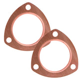 Copper Seal Collector Gaskets -Pair Fits 2-1/2 Inch Diameter 3-Bolt Round Header Collectors Mr Gasket