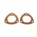 Copper Seal Collector Gaskets -Pair Fits 2-1/2 Inch Diameter 3-Bolt Round Header Collectors Mr Gasket