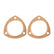 Copper Seal Collector Gaskets -Pair Fits 3 Inch Diameter 3-Bolt Round Header Collectors Mr Gasket
