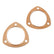 Copper Seal Collector Gaskets -Pair Fits 3 Inch Diameter 3-Bolt Round Header Collectors Mr Gasket