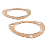 Copper Seal Collector Gaskets -Pair Fits 3 Inch Diameter 3-Bolt Round Header Collectors Mr Gasket