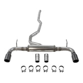 Flow Fx Cat-Back Exhaust System Fits 2014-2022 Jeep Cherokee 3.2-Liter, Flow Fx Cat-Back 2.5-Inch Stainless Steel Exhaust System, 3.5-Inch Black Ceramic Tips, Dual Out Rear Exit Flowmaster
