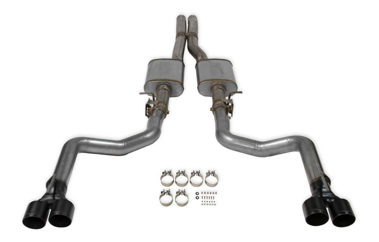 Flow Fx Cat-Back Exhaust System 2015-2023 Dodge Challenger Srt392, R/T Scat Pack With 6.4L Hemi, Hellcat, Demon With 6.2L Hemi Engine And Active Exhaust Valves Aggressive To Moderate Sound Flowmaster