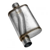 Flow Fx Muffler Flow Fx Muffler 3.00 Center In/2.50 Dual Out Moderate Sound Stainless Steel Flowmaster