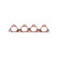 Copper Seal Header Gasket Fits 1992-2001 Honda 4-Cylinder. Oval Ports, 1.98 Inch x 1.47 Inch Mr Gasket