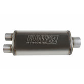 Flow Fx Muffler Flow Fx Muffler 3.50 Center In/2.50 Dual Out Straight Through Performance Moderate Sound Stainless Steel Flowmaster