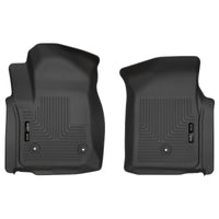 Husky Liners 19-20 Chevy Silverado WeatherBeater Black Floor Liners - Front