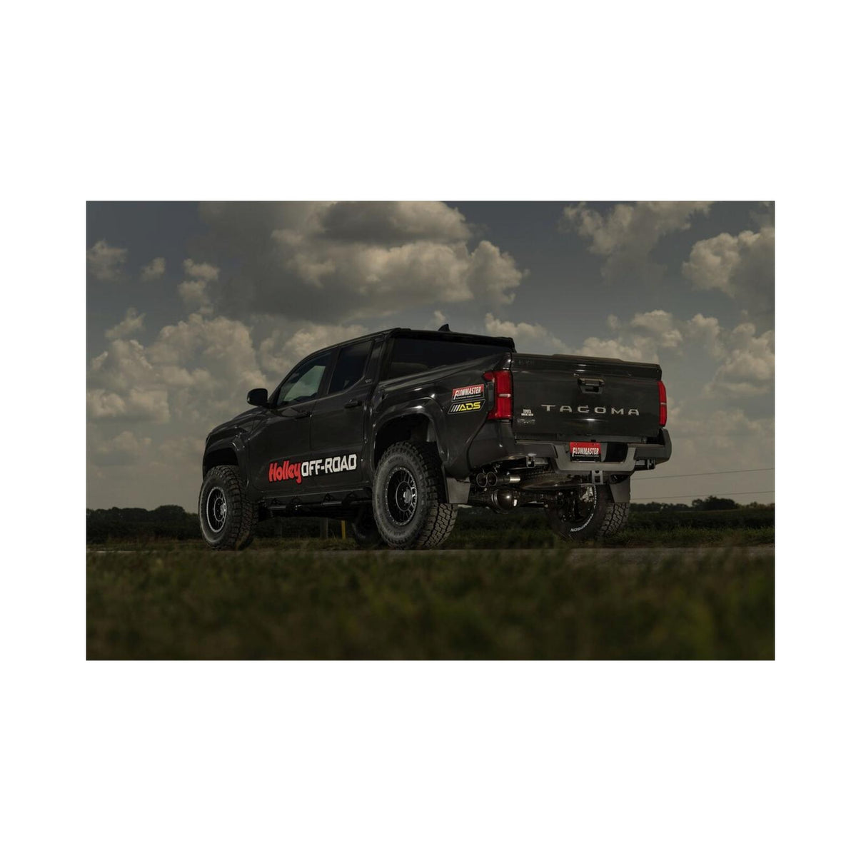 Signature Series Cat-Back Exhaust System Fits 2024-2025 Toyota Tacoma 2.4-Liter, All Wheelbases, Signature Series Dual Out Same Side Cat-Back Exhaust System, 304 Stainless Steel – Moderate Sound Flowmaster