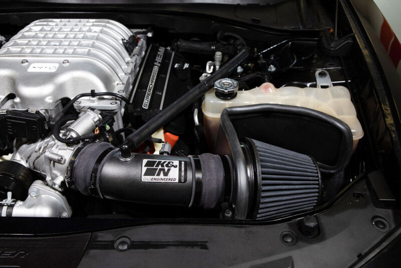 K&N 17-23 Dodge Charger/Challenger Hellcat SC 6.2L V8 DRYFLOW Performance Air Intake System