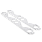 Header Gaskets Aluminum Layered Fits 1955-1991 Chevrolet 262-400 Gen I Small Block Round Ports Mr Gasket