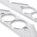 Header Gaskets Aluminum Layered Fits 1955-1991 Chevrolet 262-400 Gen I Small Block Round Ports Mr Gasket