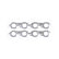 Header Gaskets Aluminum Layered Fits 1965-1990 Chevrolet 396-454 Big Block with Round Ports Mr Gasket