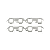 Header Gaskets Aluminum Layered Fits 1965-1990 Chevrolet 396-454 Big Block with Square Ports, 1.85 Inch x 1.90 Inch Mr Gasket