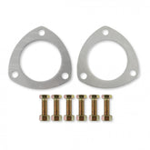 Collector Gaskets Solid Aluminum Fits 2-1/2 Inch Diameter 3-Bolt Round Header Collectors Mr Gasket