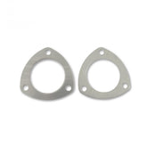 Collector Gaskets Solid Aluminum Fits 2-1/2 Inch Diameter 3-Bolt Round Header Collectors Mr Gasket