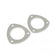 Collector Gaskets Solid Aluminum Fits 2-1/2 Inch Diameter 3-Bolt Round Header Collectors Mr Gasket