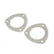 Collector Gaskets Solid Aluminum Fits 2-1/2 Inch Diameter 3-Bolt Round Header Collectors Mr Gasket