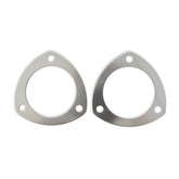 Collector Gaskets Solid Aluminum Fits 3 Inch Diameter 3-Bolt Round Header Collectors Mr Gasket