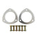 Collector Gaskets Solid Aluminum Fits 3 Inch Diameter 3-Bolt Round Header Collectors Mr Gasket