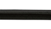 Vibrant -6 AN Black Nylon Braided Flex Hose (5 foot roll)
