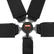 Black - 3 in. Lap and Shoulder - 2 in. Sub 744004RQP