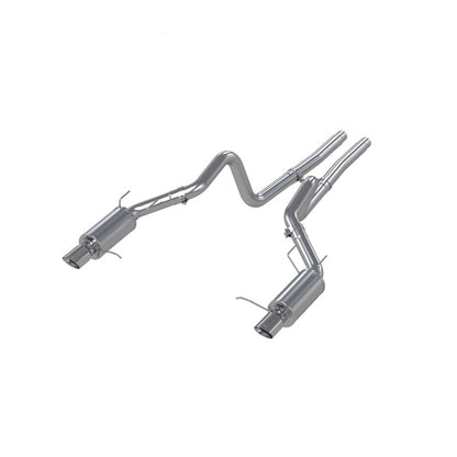 MBRP 11-14 Ford Mustang GT 5.0L Dual Split Rear Street Version T409 3in Cat Back Exhaust System | S7258409