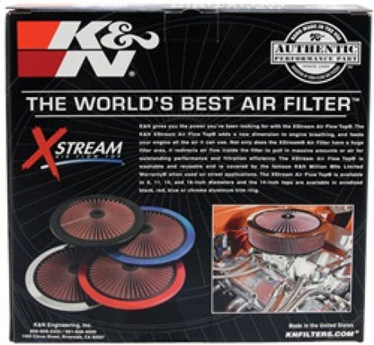K&N Universal Air Filter | Round Lid, 1in Tall | 66-1101