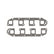 Ultra-Seal Header Gaskets Fits 2003-2008 Chrysler 5.7L Hemi Gen III. Square Ports, 1.45 Inch x 1.47 Inch Mr Gasket