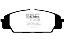 Load image into Gallery viewer, EBC 07-11 Acura CSX (Canada) 2.0 Type S Redstuff Front Brake Pads