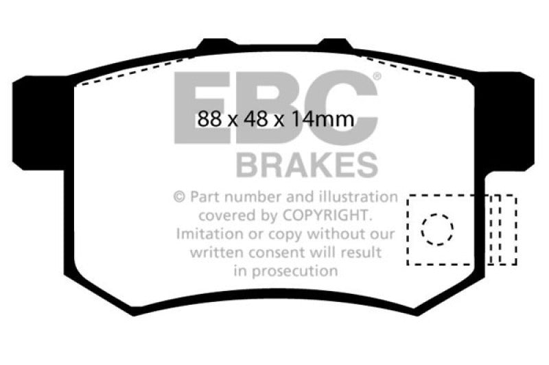 EBC 02-04 Honda CR-V 2.4 Greenstuff Rear Brake Pads