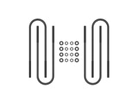 ICON 99-10 Ford F-250/F-350 Rear 17in U-Bolt Kit