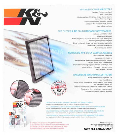 K&N Cabin Air Filter | 2005-2018 Chevrolet & Cadillac | VF3018