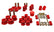 Energy Suspension 67-73 Ford Mustang Red Hyper-flex Master Bushing Set
