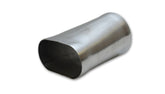 Vibrant Oval to Round Transition Adapter | 4 in Oval x 4 in Round, T304 Stainless, 6 in Long | 13172