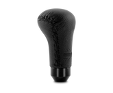 Momo Anatomico Shift Knob - Black Leather, Black Stitching