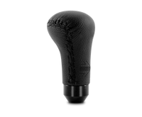 Momo Anatomico Shift Knob - Black Leather, Black Stitching