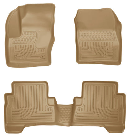 Husky Liners WeatherBeater Combo Floor Liners — 2013 Ford Escape | Tan | 99743
