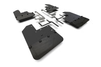 Rally Armor 19-25 Jeep JT Gladiator (Mojave/Rubicon) Black Mud Flap w/Metallic Black Logo