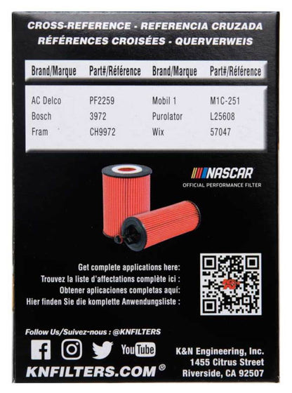 K&N Oil Filter | Cartridge | HP-7020