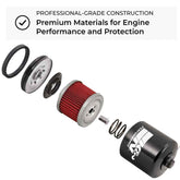 K&N Harley-Davidson / Buell 3in OD x 4.063in H Black Oil Filter