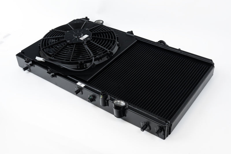CSF K-Swap All-Aluminum Radiator — 1992-2000 Civic & 1994-2001 Integra | 2-Row 42mm, Black | 2850KB