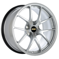 BBS RI-A 19x12 5x130 ET61 CB71.6 Diamond Silver Wheel -82mm PFS/Clip Required