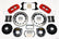 Wilwood AERO4 Rear P-Brake Kit 14.00in Drill Red Big Ford New Style 2.50in Offset