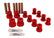 Energy Suspension 73-87 GM Denali XL/Suburban/Yukon XL 4WD Red Front Leaf Spring Bushing Set