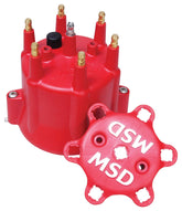 Chevy MSD 6 Cylinder Hei Distributor Cap W/Retainer These Caps Are Injection Molded From Dupont Rynite Material And Feature Spark Plug-Style Terminals MSD Ignition