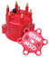 Chevy MSD 6 Cylinder Hei Distributor Cap W/Retainer These Caps Are Injection Molded From Dupont Rynite Material And Feature Spark Plug-Style Terminals MSD Ignition