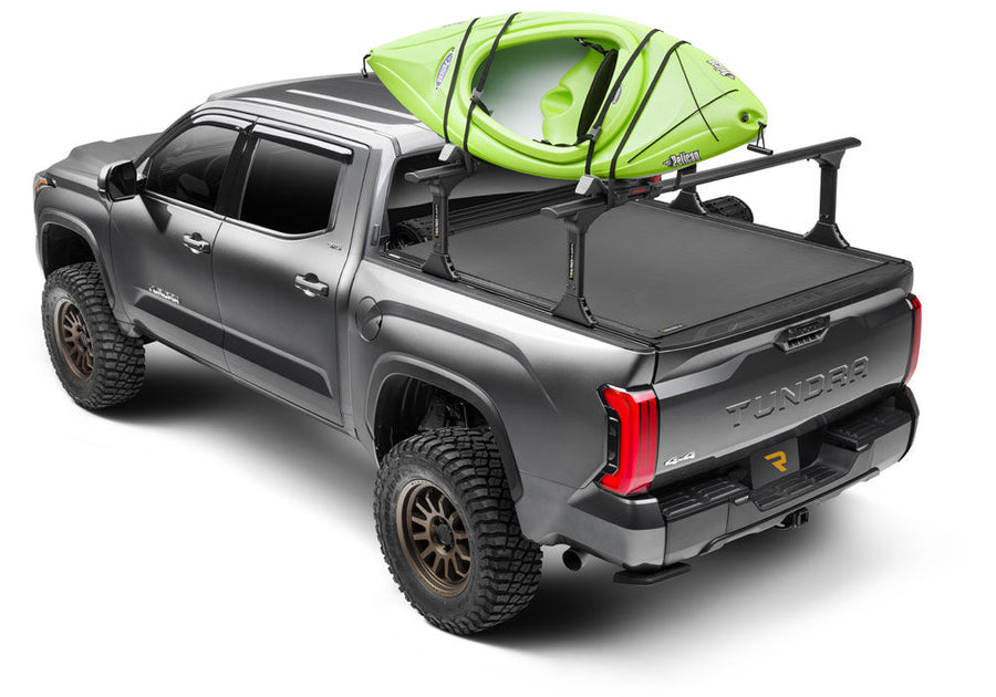 Revolver X4ts Hard Rolling Truck Bed Cover 2007-2021 Toyota Tundra 6 Foot 6 Inch Bed without Deck Rail System without Trail Special Edition Storage Boxes BAK